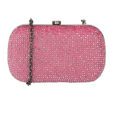 Pink 'Fluvia' matching clutch bag